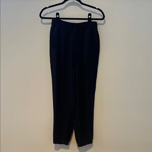 Women’s silk drawstring Black Pants